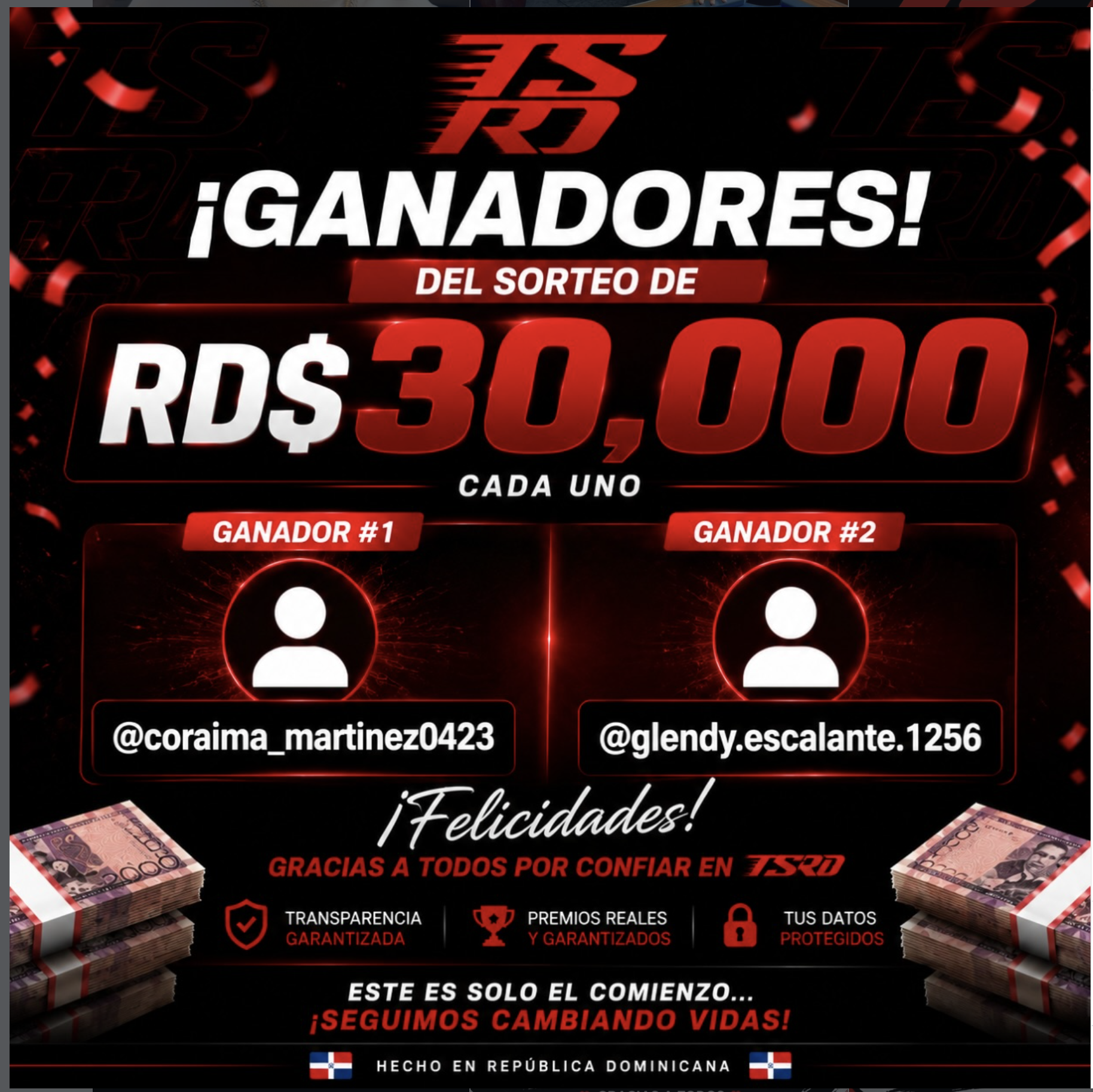 Anuncio oficial de las dos ganadoras
